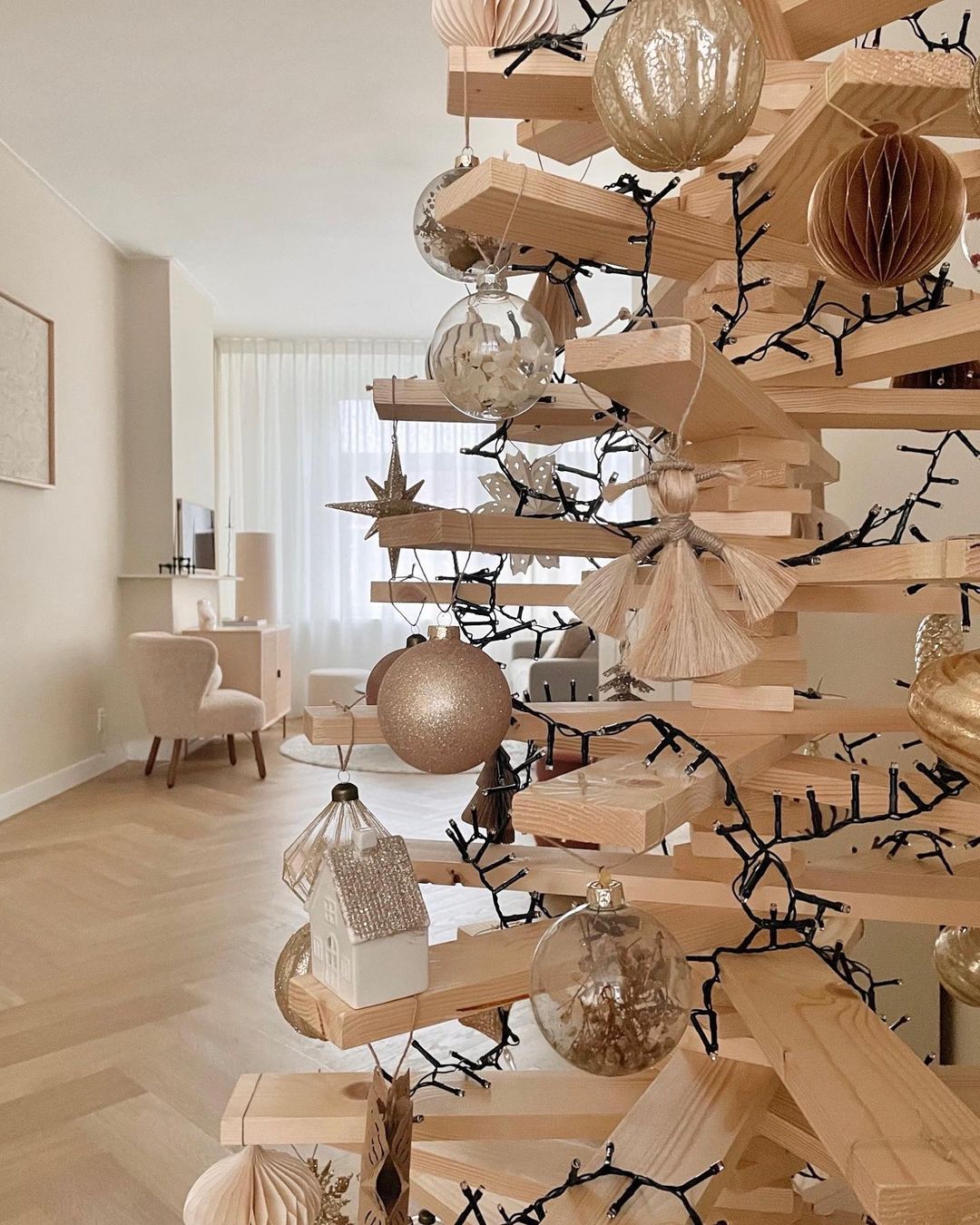 Weihnachtsbaum aus Holz